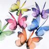 50Pcs 3D Organza Fabric Butterfly Appliques Clothes Sewing Patch  Bridal Hair Accessories