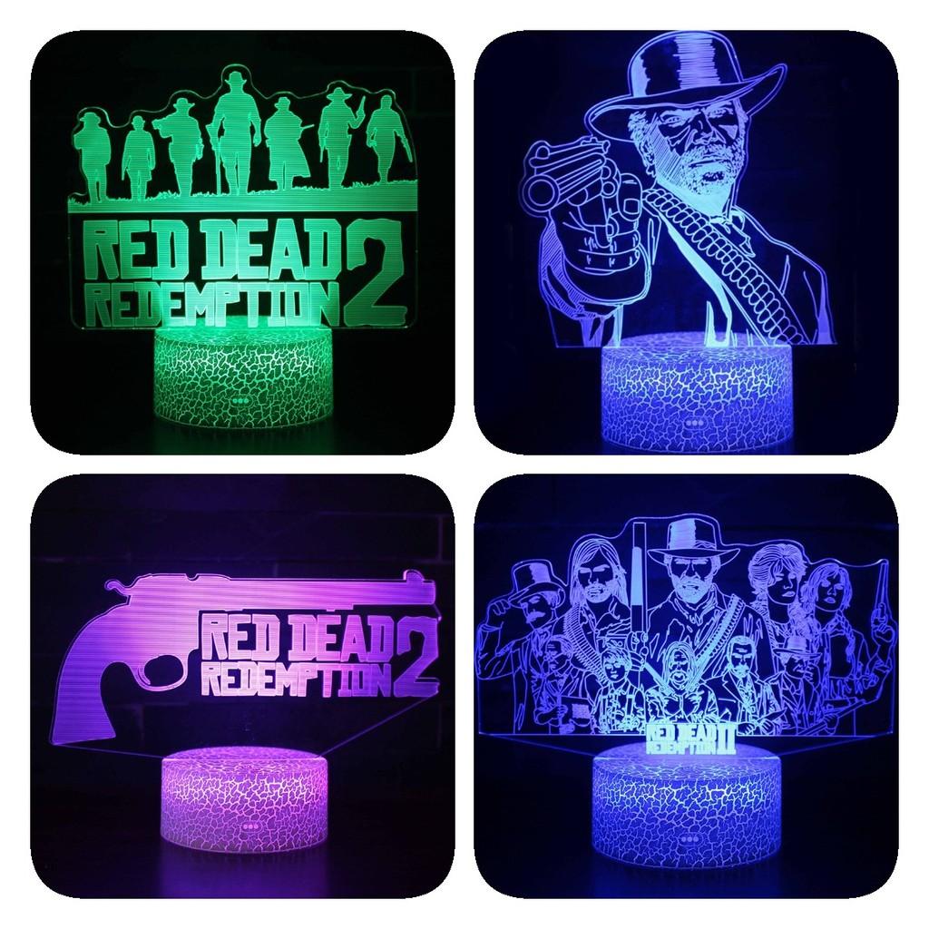 Creative 3d Colorful Touch Led Night Light For Wild West Game Series Perfect Gift