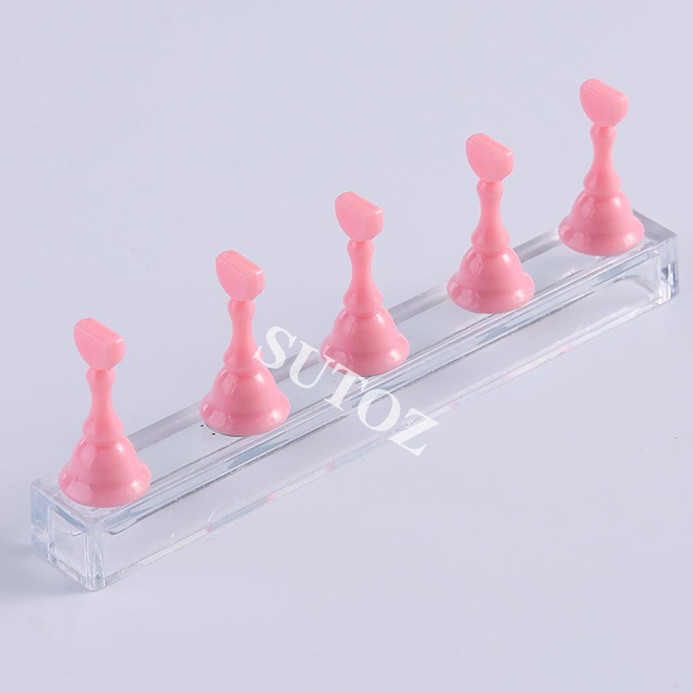 Nail Art Practice Tray with Strong Magnet and Wearable Crystal Pieces