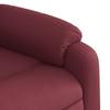 Electric Recliner Chair Burgundy Fabric