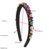 Modisches barockes Strass-Stirnband Glänzende verstellbare Haaraccessoires Koreanisches Kopfschmuck Modenschauen