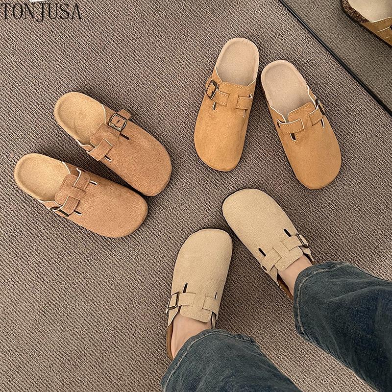 Summer Outer Wear Platform Boken Bag Head Half Slippers Women's Shoes