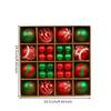 44 Pieces Multipurpose Spherical PET Christmas Tree Ornament with Hanging Loop