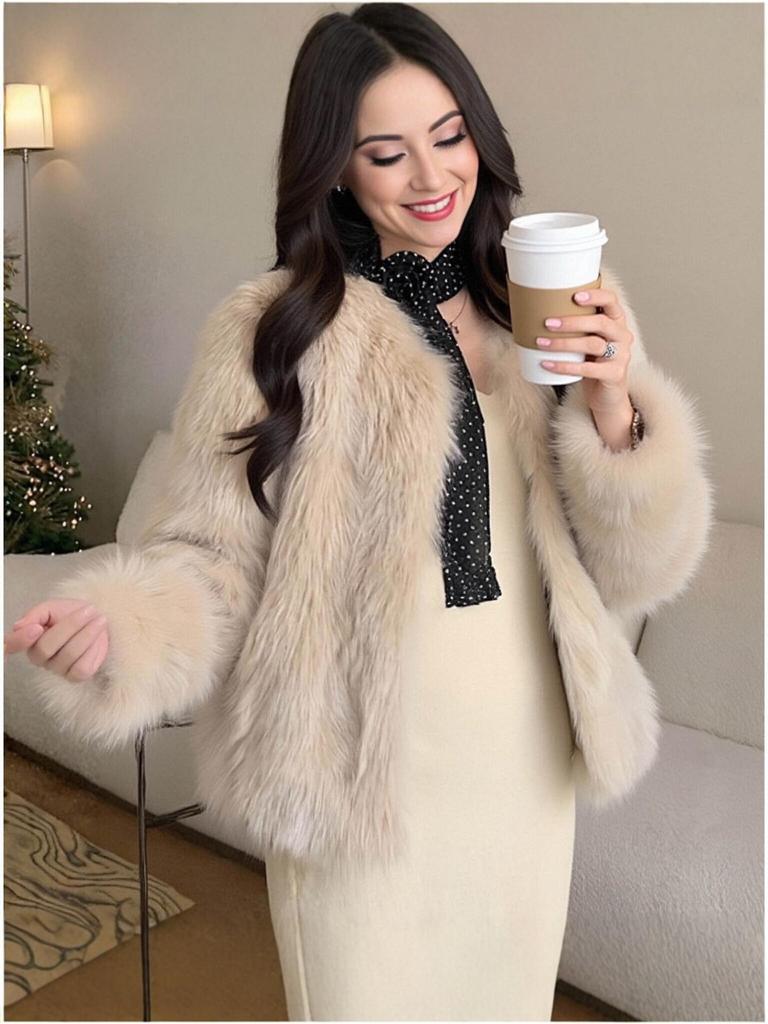 Haining Faux Fox Fur Autumn/Winter European & American Loose Coat