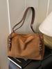 Korean Style High-End Suede Plush Retro Crossbody Bag for 2026 Summer