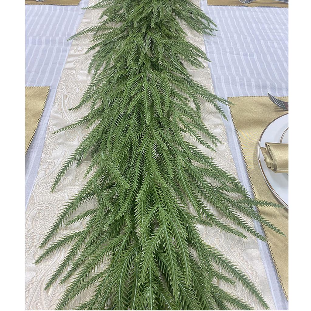 Artificial Pines Needle Fake Hanging Vine Plant for Home Decoration Artificial Pines Greenery for Wedding Christmas