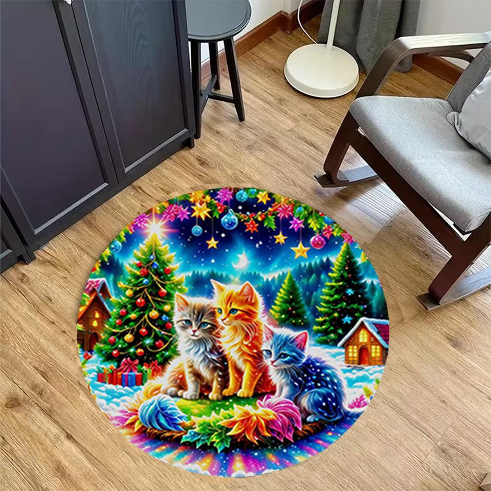 1pc Home Carpet Colorful Floral Design Rug Non Slip Office Decor Gift Living Room Bedroom