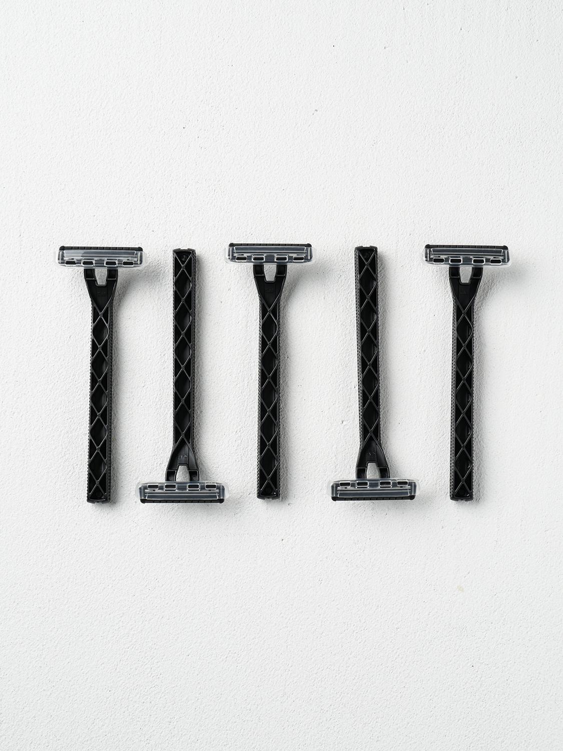 KAI Double Blade Fixed Head Disposable Razors (5-Pack) 1ea