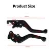 Vestibilità Universale per Modifica Motocicletta 1 Coppia Manopola Freno Moto in Lega Manopola Leva Freno Tamburo Frizione Moto CNC