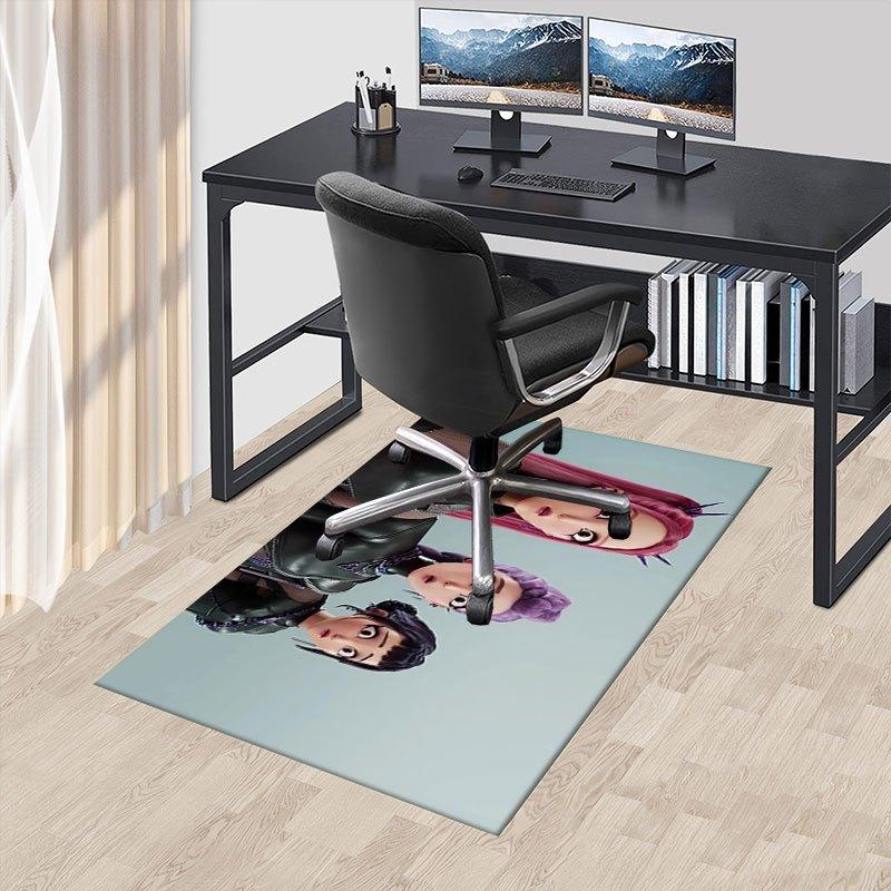 

Vampire Sisters Gothic Costume Set for Halloween Party Offic Chair Mat, K-pop Theme Carpet, Non-slip, Soft and Durable Leisure Rug for Inte 60cm by 90cm