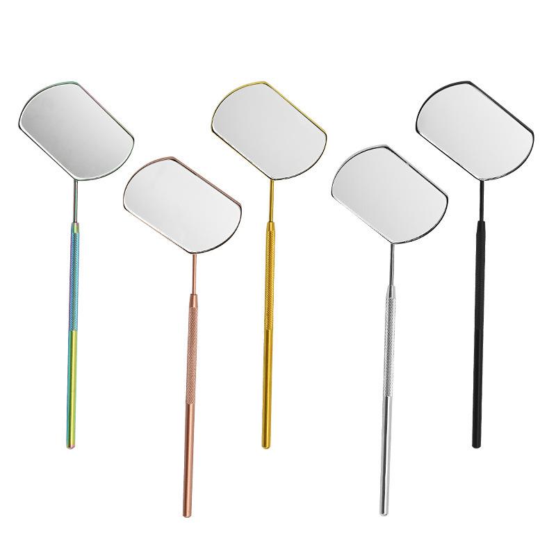 Handheld Stainless Steel Eyelash Extension Inspection Mirror