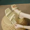 Fashion 2025 New Square Head High Heels Stiletto Internet Celebrity Fashion Sense Cool Slippers