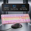 Stylish Three-Mode Mechanical Keyboard & Gaming Mouse Set for Girls