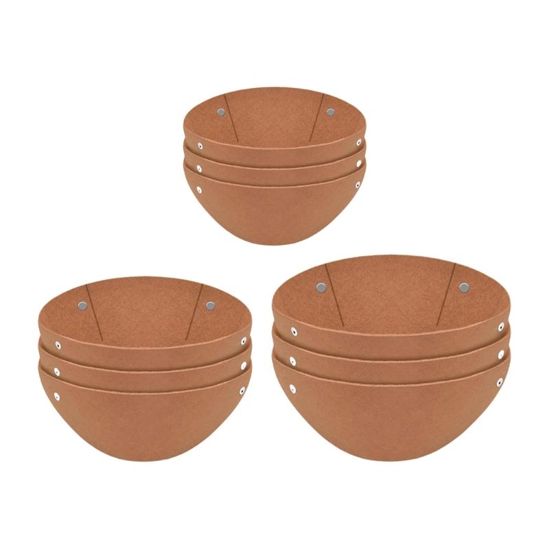 3er-Pack Vogelsichere Hängekorbeinsätze Dickes Filzgewebe Kokoseinsatz-Alternative Verbesserte Luftzirkulation Drainage