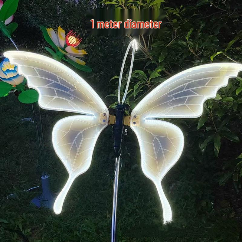 Dynamic Butterfly LED Decorative Lawn Lights for Parks and Scenic Areas