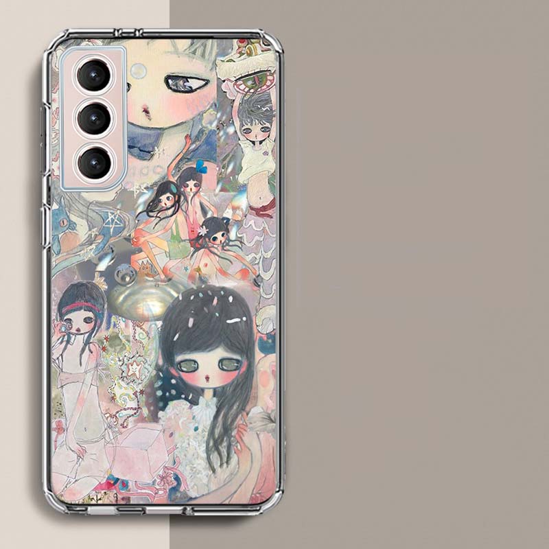 Aya Takano Paintings Phone Case For Samsung Galaxy S25 Edge S24 S23 FE S21 S20 S10 Plus S22 S26 Ultra Cover Clear Cases TPU Capa