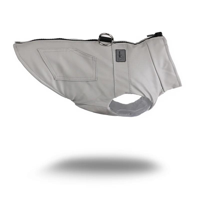 

Шкіряна куртка для собак Жилет Зимовий теплий одяг для собак Водонепроникний для маленьких середніх собак Бавовняна шуба Одяг для чихуахуа Pet Appare L