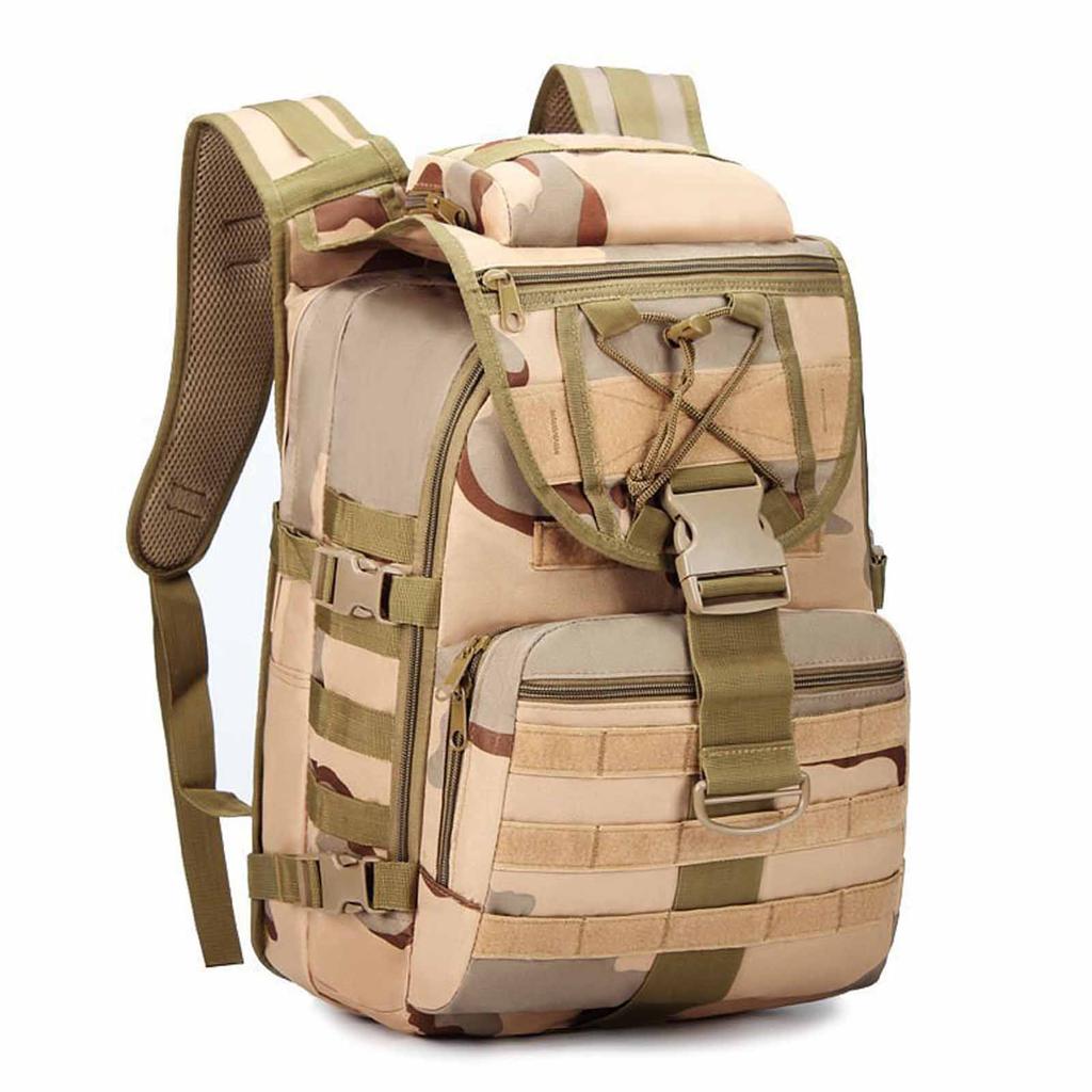 40L Backpack – Men’s X7 Molle System Bag, Outdoor Sports, Camping, Hiking, and Travel Backpack, Military- Rucksack