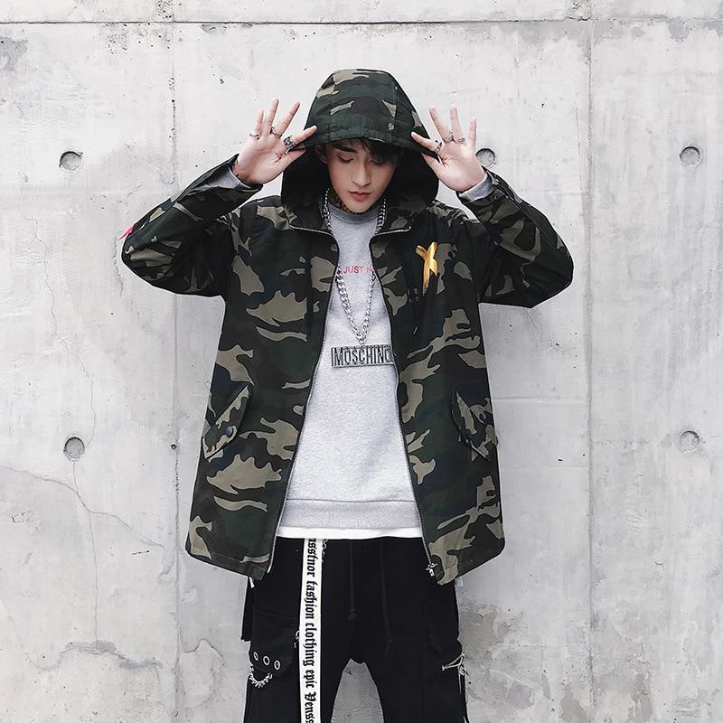 Buy Mens Jacket High Street Spring Men Camouflage X Print Jackets