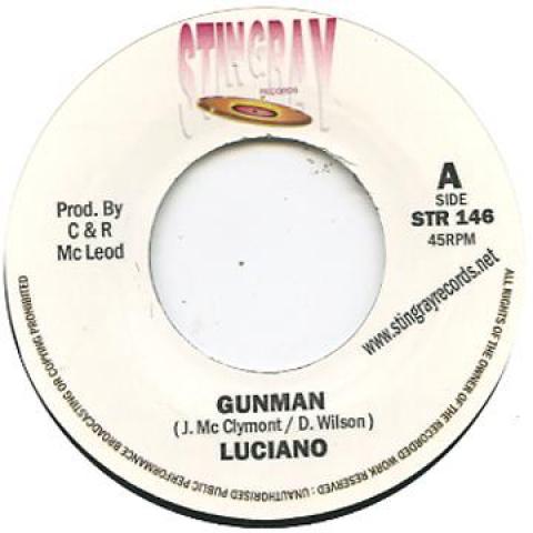 

7inch Record LUCIANO - Gunman STR146 Stingray 2011 UK Reggae, Ska & Dub