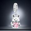 Copper Cat Dog Paw Prints Series Pendant Charms Beads Fit Original Wear Braceletsdiy Jewelry Accessory