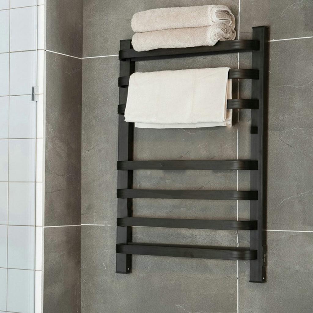 Wall Mounted Constant Temperature Electric Heating Drying Towel Rack Multi Functional Stotage Rack