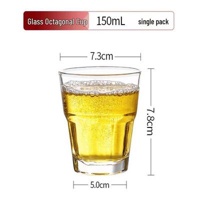 Shangqi 150ML Octagonal Glass Tumbler Set