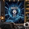 Wall Hanging Tapestry Manchester City Print Cloth for Living Room Bedroom Home Decor