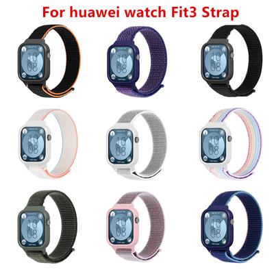 Nylon Strap for Huawei Watch Fit 3 Woven Sport Band Correa for Huawei Watch Fit3 Strap Smartwatch Wristband Bracelet Watchband