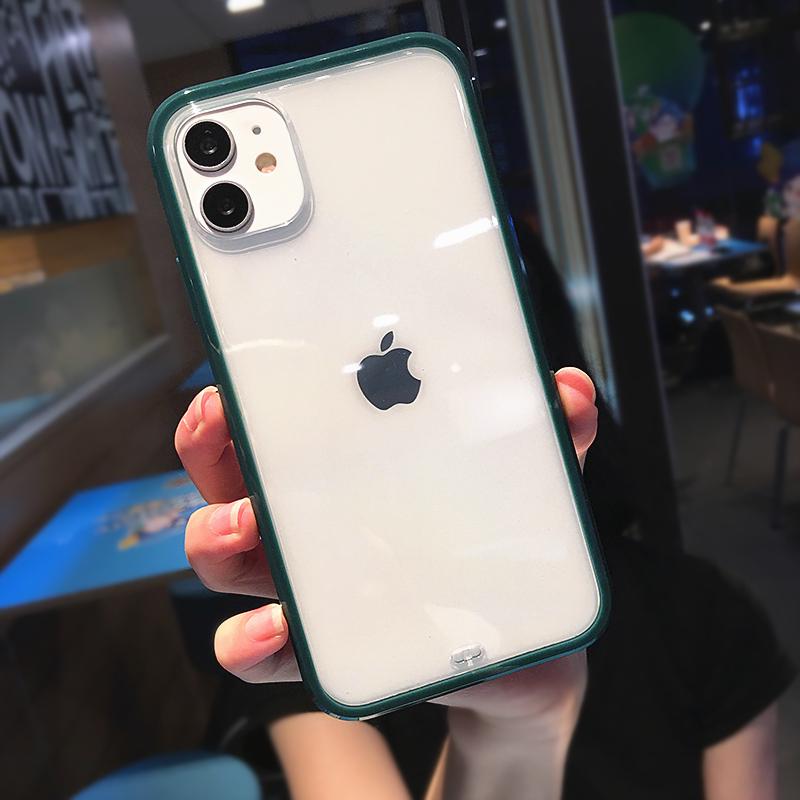 Shockproof Bumper Transparent Silicone Phone Case For Iphone 13 12 11 Pro Max X Xr Xs 12pro Soft Tpu Clear Back Cover