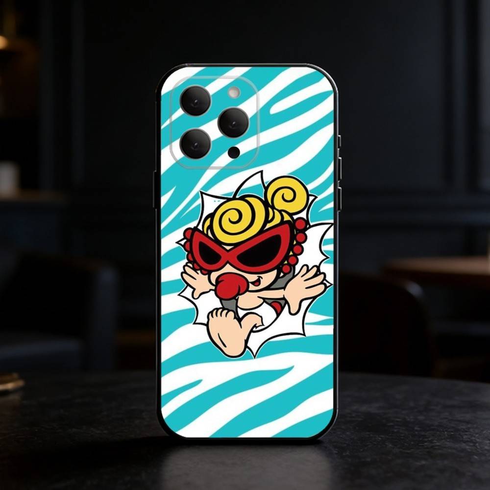 H-Hysteric COLORFUL M-Mini Phone Case Silicone Black Soft For IPhone 17,16,15,14,13,12,11,SE,Plus Pro Max
