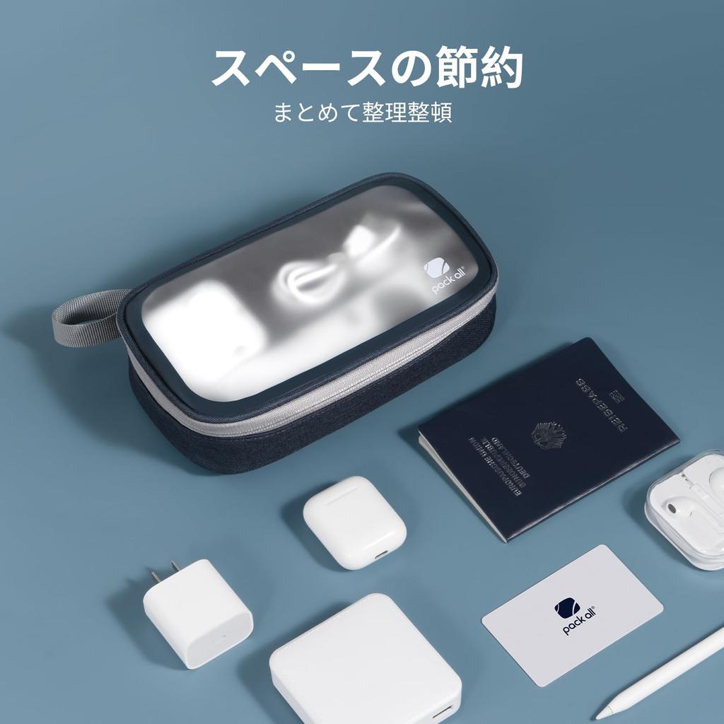 Pack All Gadget Translucent TPU Dustproof and Portable Storage Case for Small Business USB Flash SD Navy Pouch, Material, Water-Repellent, Items,