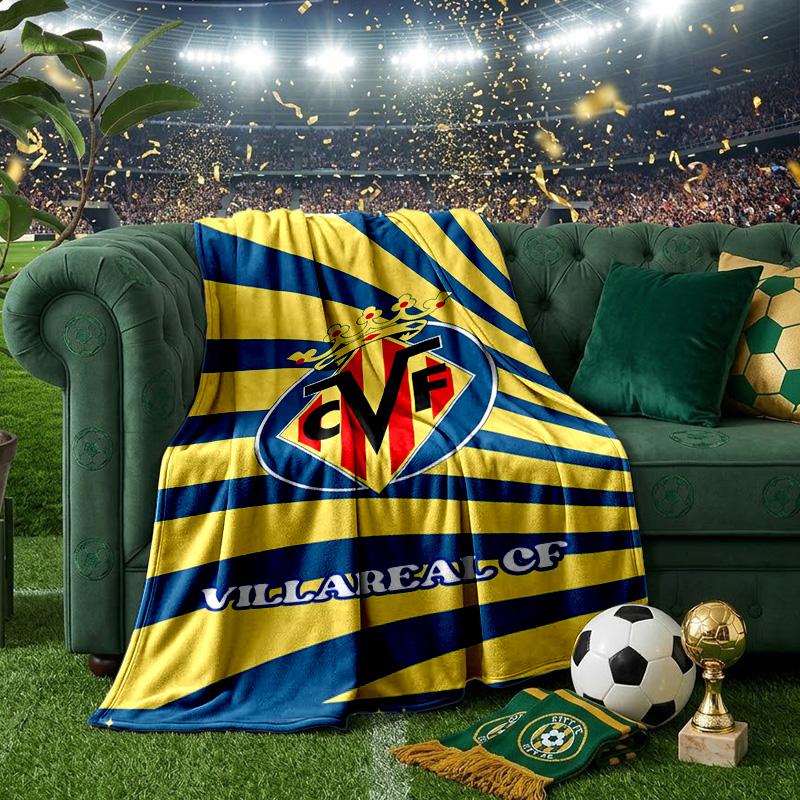 Villar-real Football Club Blanket Lightweight Ideal Bedding Blanket Perfect for Travel, Camping, Living Rooms, Offices, Sofas, Fan Christmas gift