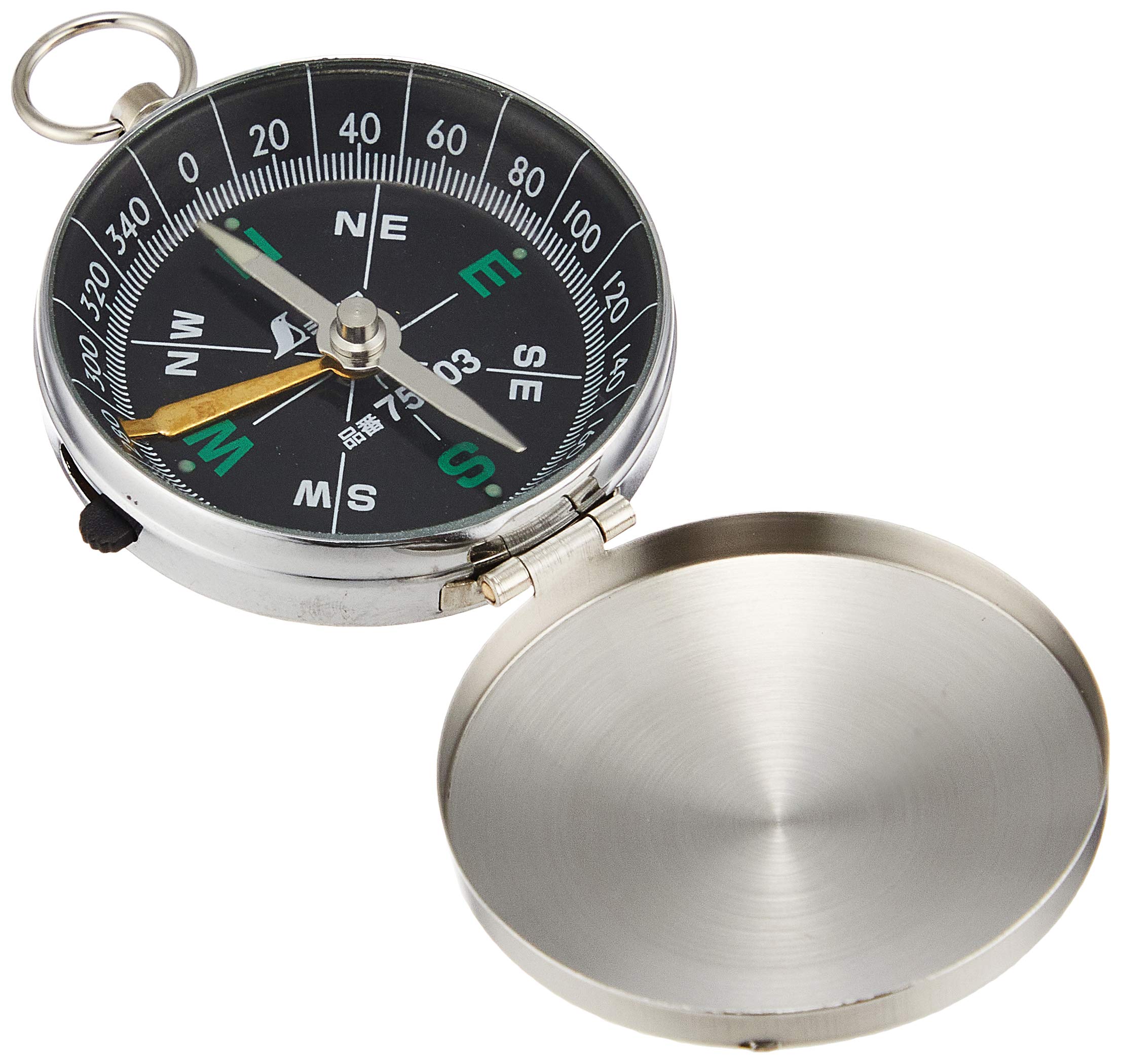 

Shinwa Sokutei Direction Compass English Letters Metal Case 75603 B-2