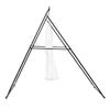 Yoga-Ständerrahmen, Maximale Belastung 200 kg Schwingständer, Dreieckige Struktur Aerial Rig, Aerial Silk Ständer mit EVA-Schaumstoff & 6m Yoga-Hängematte, 4-stufig Horizontal