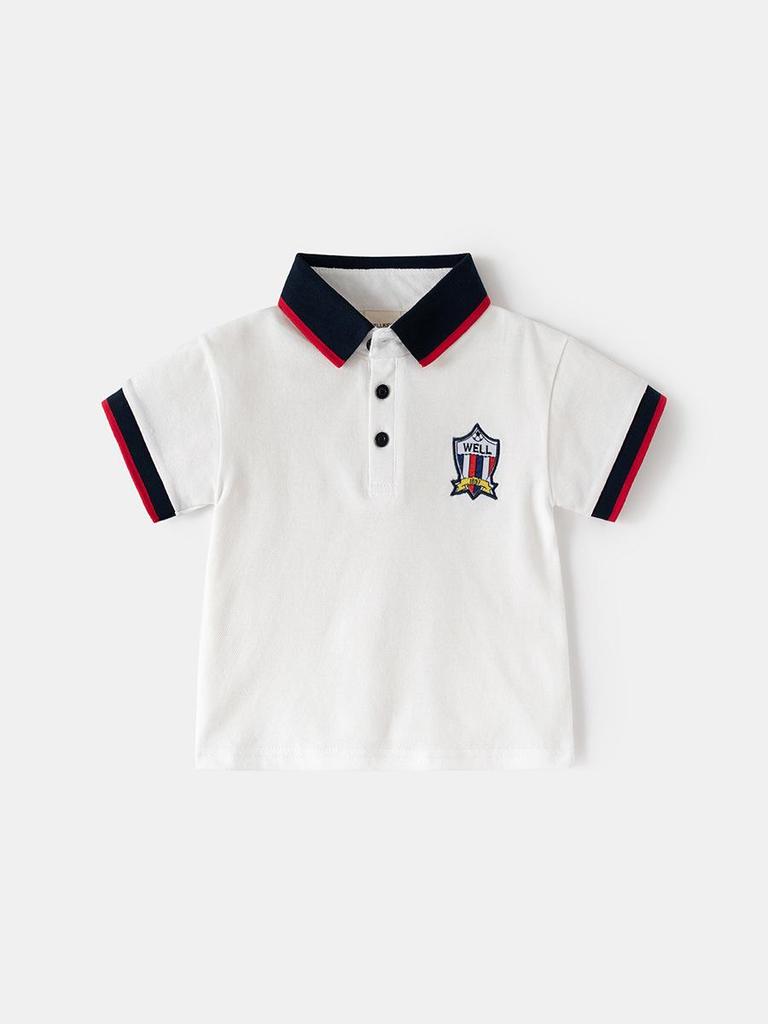 Kurzarm-Poloshirt für Jungen - Sommer-Baby-T-Shirt 2026 für kleine Jungen