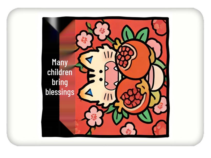 

Yunnan Tile Cat Cultural Heritage Magnet: Year-Round Abundance & Auspicious Blessings