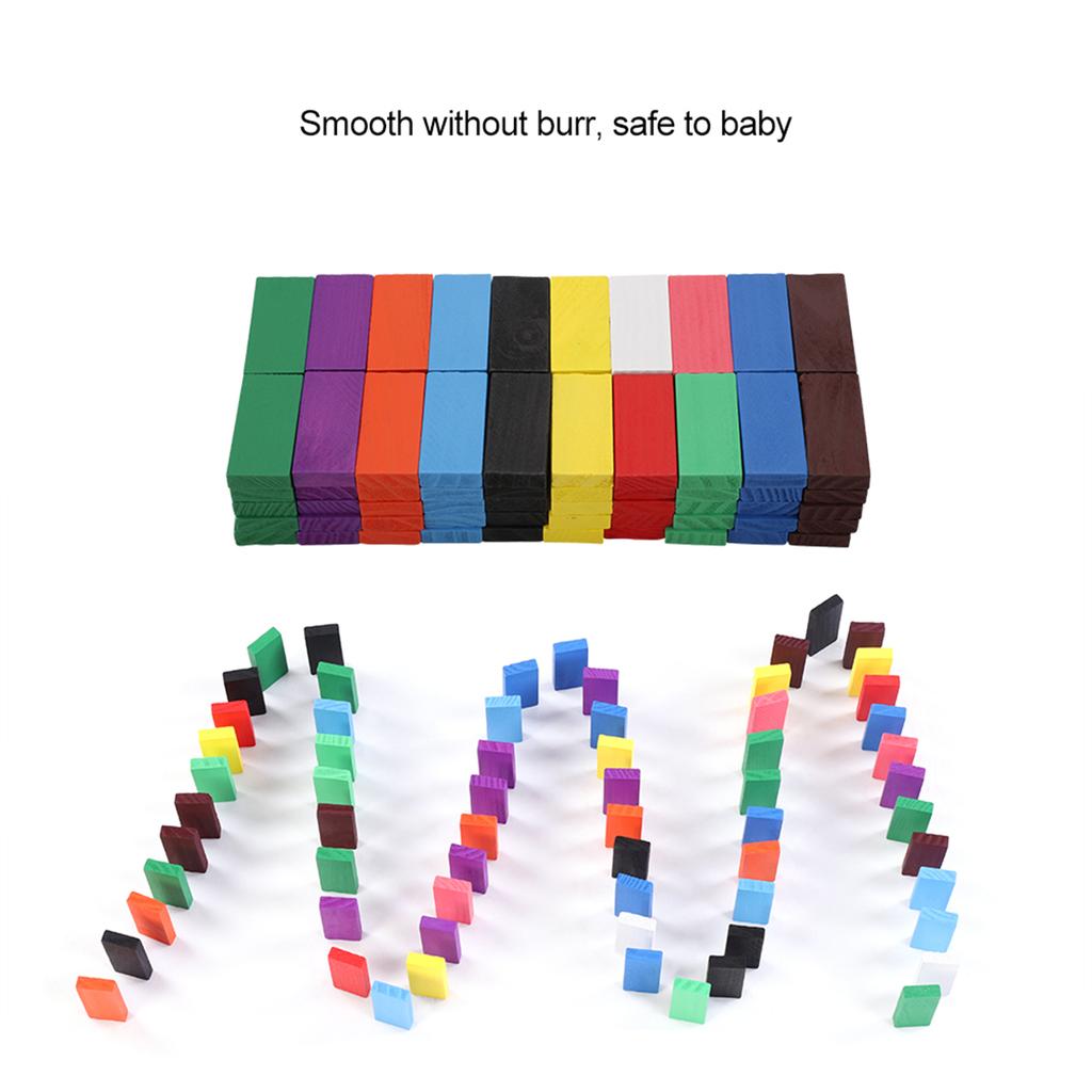 100pcs Baby Interesting Building Block Game Fun Toys with Pinewood for Imagination Development
