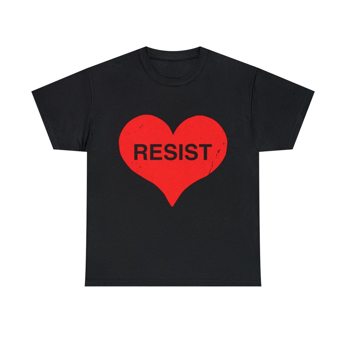 Resist Trump With Love Graphic Tee Shirt, S-5XL XL