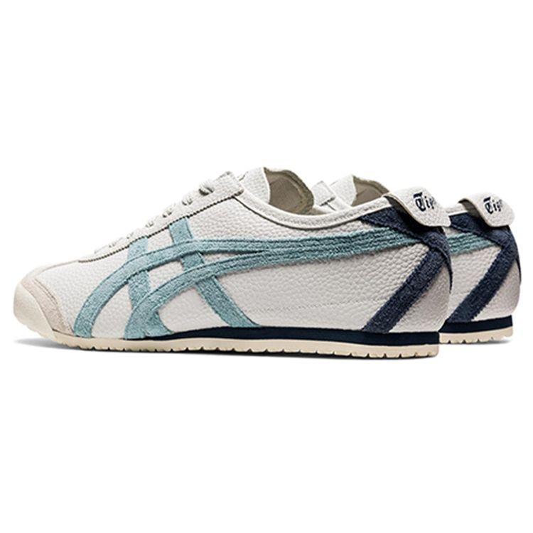 Onitsuka Tiger Mexico 66 Fabric Synthetic Leather Classic Sports Low-Top Sneakers Unisex Sneakers White Blue Green 1183B039-020