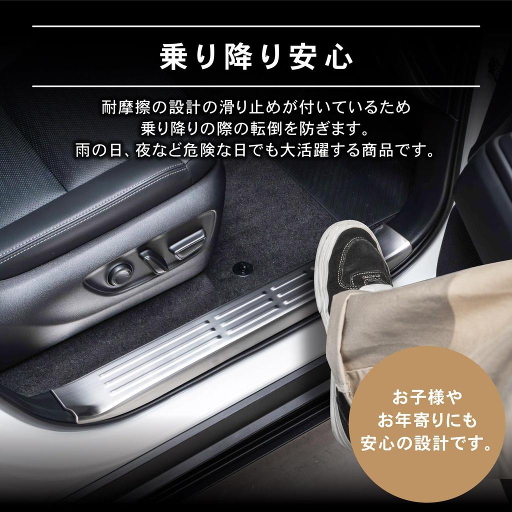 Mechanic Land Cruiser 250 Scuff Side Door for Scratch LAND CRUISER [Automotive Supervised] Plate, Step, Inside, GX, ZX, VX, GDJ250, TRJ250, Interior,
