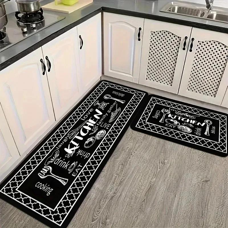 1 STKS Kiezelpatroon Keukenkleed Antislip Deurmatten Pop design Badkamervloerkleed Badmat Tapijt voor Huis Spoelbak Wasruimte Decor