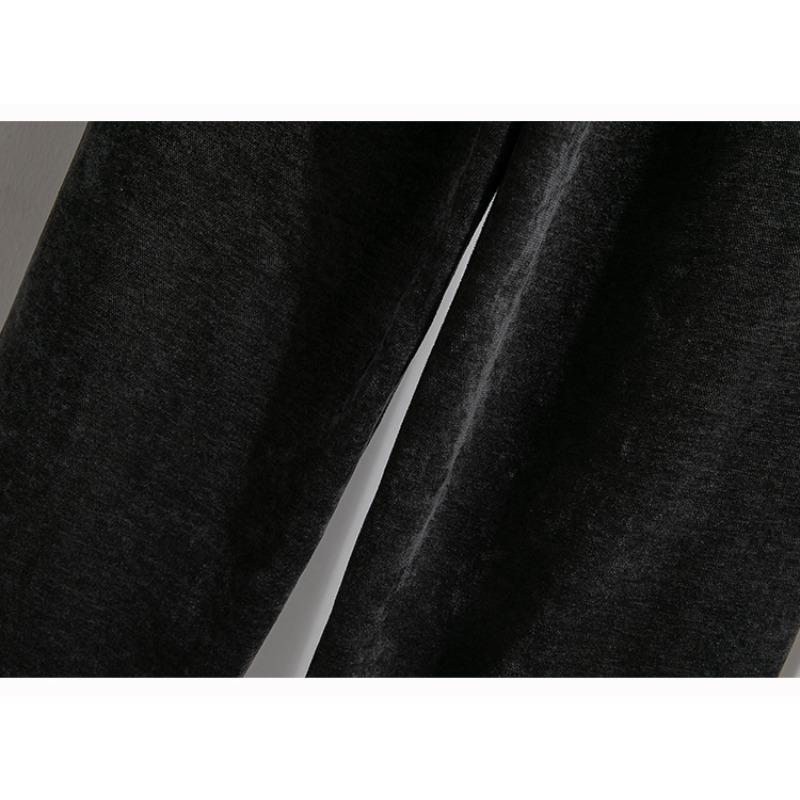 Dimanaf 2025 Autumn Plus Size Corduroy Trousers New Women Clothing Fashion Loose Pleated Red Pants