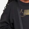 Nike Alphabet Crew Neck Lässiger Langarm-Sweatshirt Kinder Oberteile Schwarz FJ6161-010