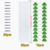 1set Garden Tunnel Kit Greenhouse Frame Kit With Fiberglass Poles Connectors Clips For Plant Greenhouse Gardening Accessories