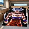 1 Stück Son Goku Druck Flanelldecke, Hohe Qualität für alle Jahreszeiten, Heimdekoration, Wärme und Komfort, Perfekt für Weihnachtsgeschenke