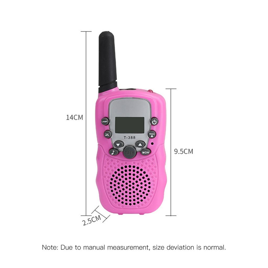Walkie-talkie portátil de mano para niños, radios bidireccionales de 3 km de largo alcance, educativo e interactivo.