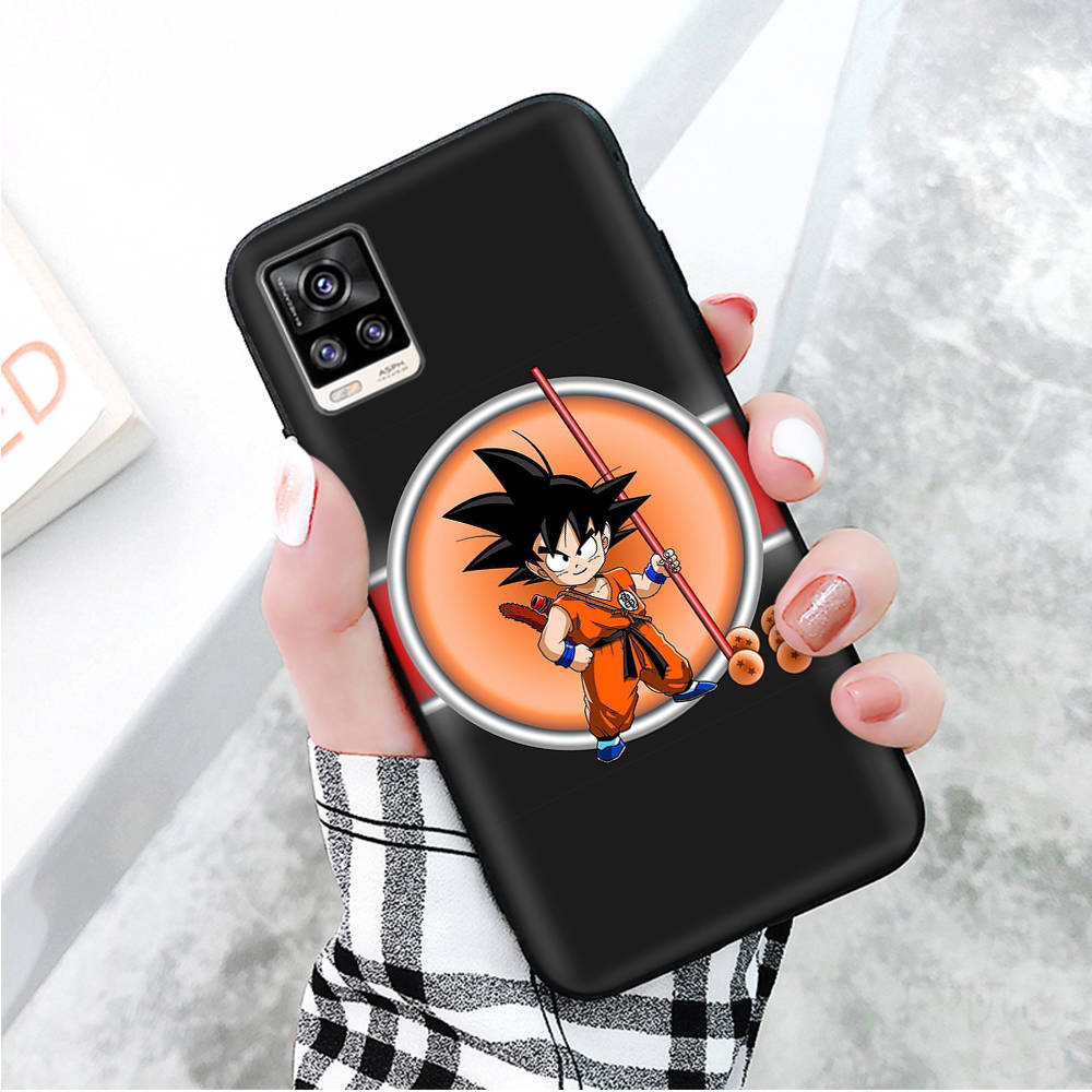 Black Case for Xiaomi Redmi 13C Note 9 iPhone XR 7 8 14 15 11 12 13 X XS Pro Max Samsung A25 S23 S24 FE Ultra Plus Dragon Ball