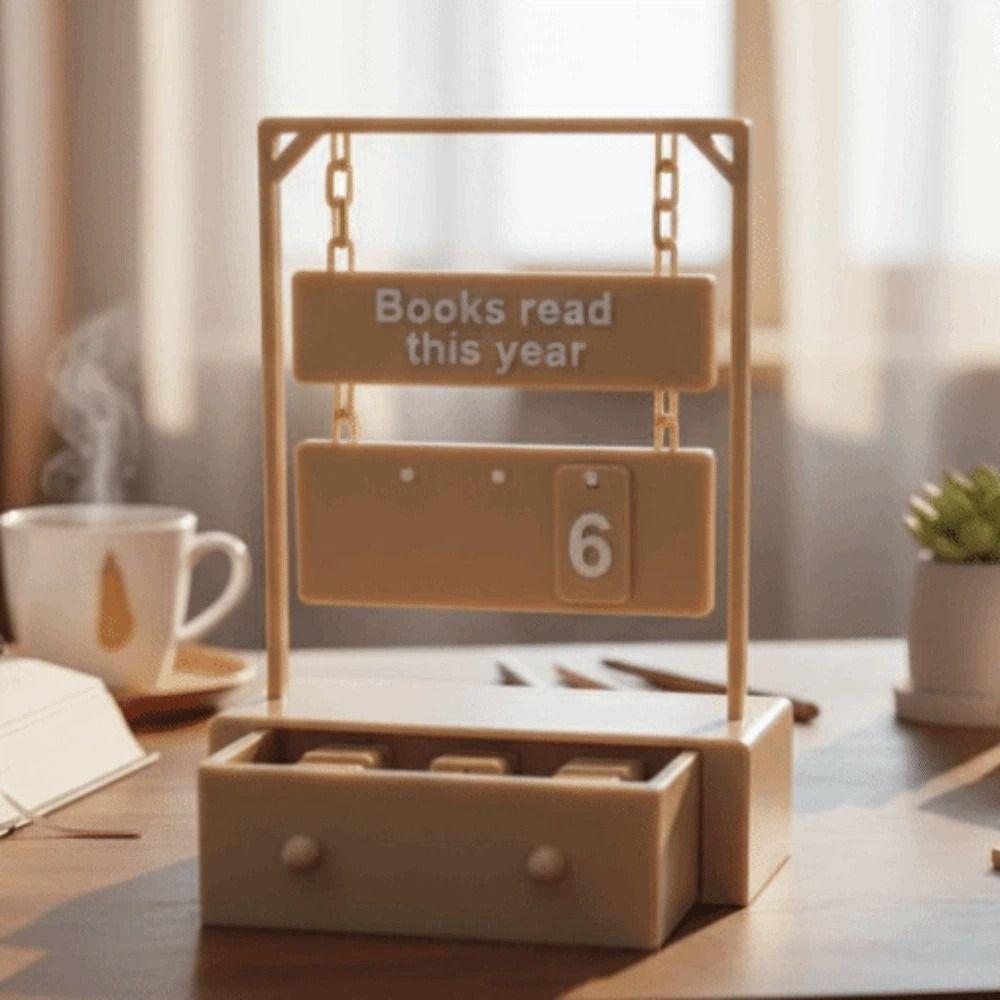 with 30 Number Tags This Year Book Tracker Wear Resist Hanging Reading Tracker Office Display