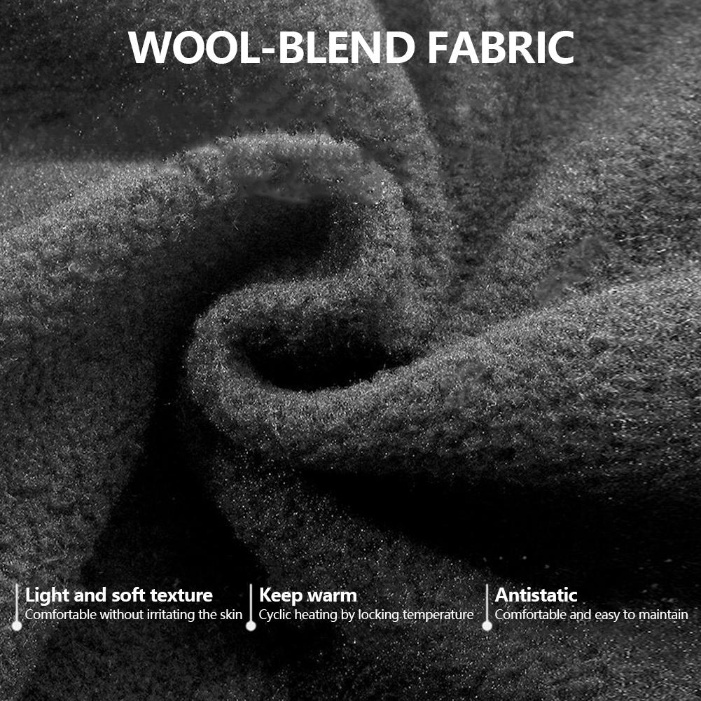 Winter Outdoor Cycling Fleece Lined Knitted Face Mask Hat Windproof Cold Proof Snow Sports Headwear Motorcycle Warmth Protection